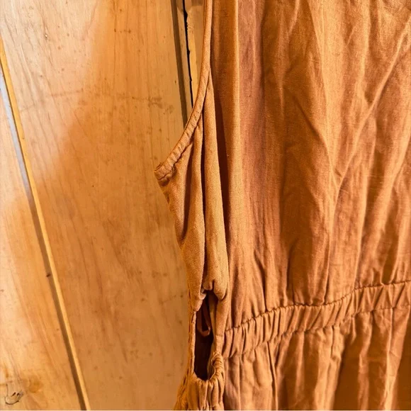 Sincerely Jules Rust Midi light weight sleeveless Dress - Picture 3 of 4